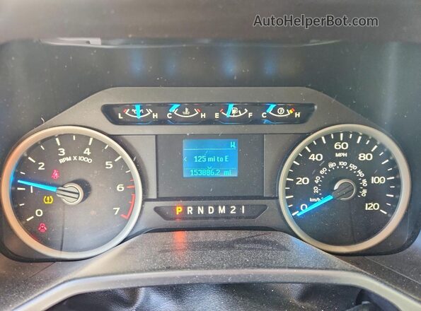 1FTEW1EF2GFC31254 2016 FORD F150 Белый Вид щитка приборов