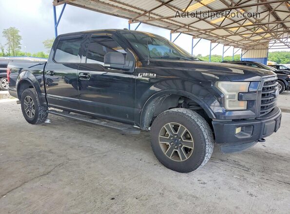 1FTEW1EF2GFC31948 2016 FORD F150 Black წინა მარჯვენა