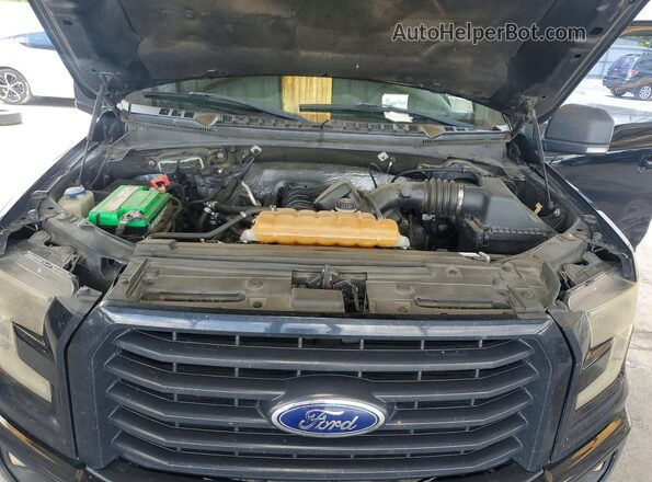 1FTEW1EF2GFC31948 2016 FORD F150 Black უკანა სალონის ხედი