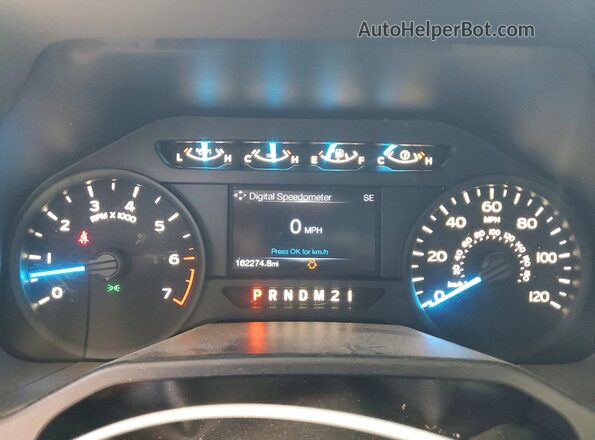 1FTEW1EF2GFD11928 2016 FORD F150 White Вид щитка приладів