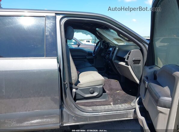 1FTEW1EF2GKD46248 2016 FORD F150 Серый Вид салона спереди
