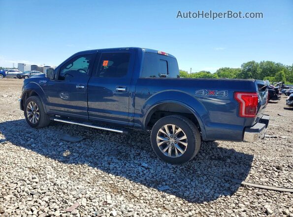 1FTEW1EF2HFA80059 2017 FORD F150 Blue Задня ліва чверть