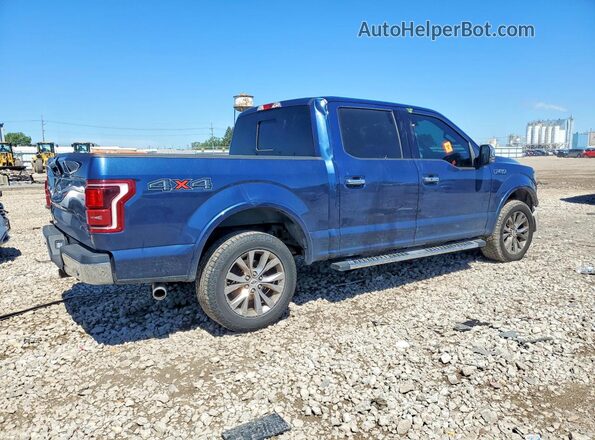 1FTEW1EF2HFA80059 2017 FORD F150 Blue Задня права чверть