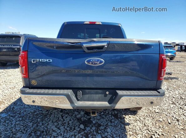 1FTEW1EF2HFA80059 2017 FORD F150 Blue Вид ззаду
