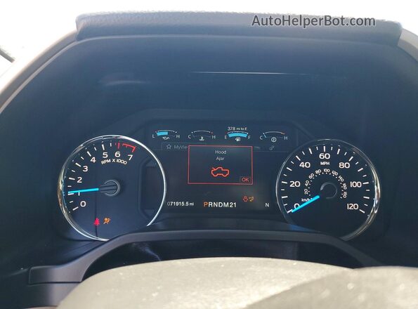 1FTEW1EF2HFB28305 2017 FORD F150 Black Vista del cuadro de instrumentos