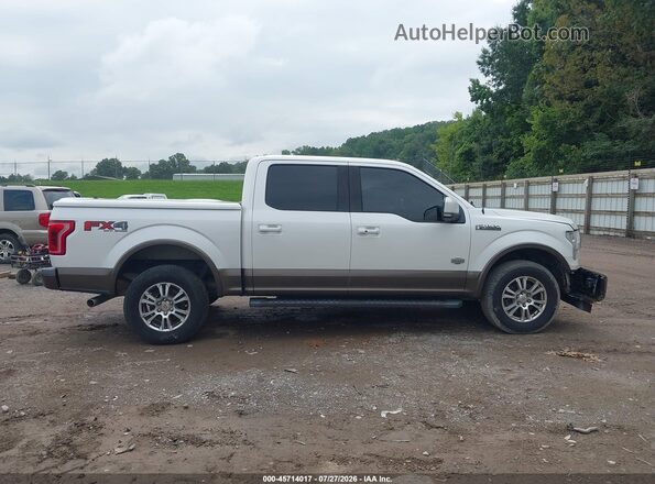 1FTEW1EF2HFB74071 2017 FORD F150 Белый Вид задней части салона