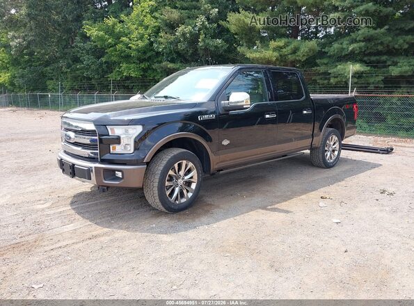 1FTEW1EF2HFC00877 2017 FORD F150 Black წინა მარცხენა ხედი სამი მეოთხედიდან