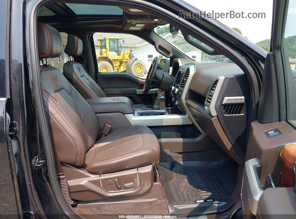 1FTEW1EF2HFC00877 2017 FORD F150 Black წინა სალონის ხედი