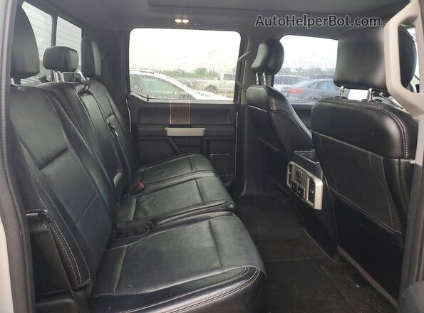 1FTEW1EF2HFC45415 2017 FORD F150 Silver Rear seats view