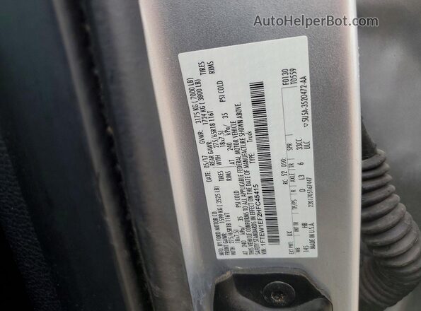 1FTEW1EF2HFC45415 2017 FORD F150 Silver Engine compartment view