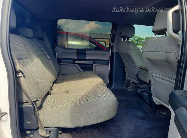 1FTEW1EF3GKF06475 2016 FORD F150 White Vista de los asientos traseros