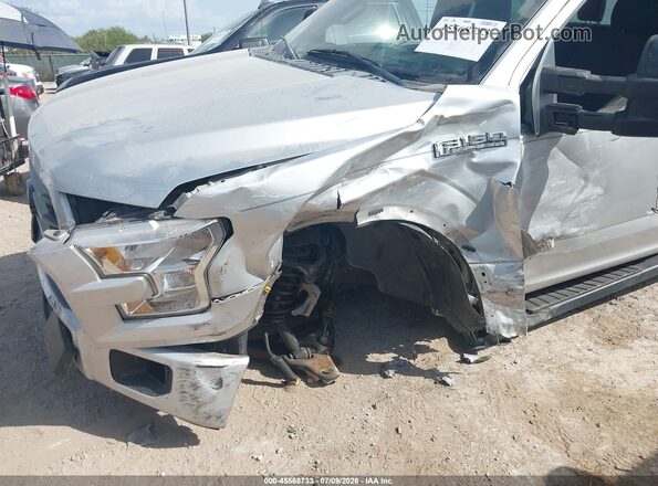 1FTEW1EF3GKF65994 2016 FORD F150 Silver Widok z przodu