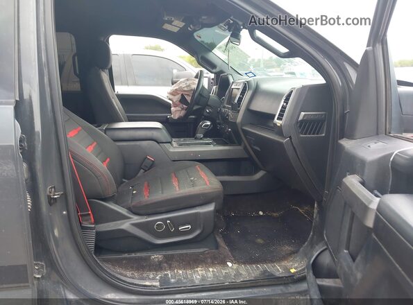1FTEW1EF4GFB10726 2016 FORD F150 Gray Вид салону спереду