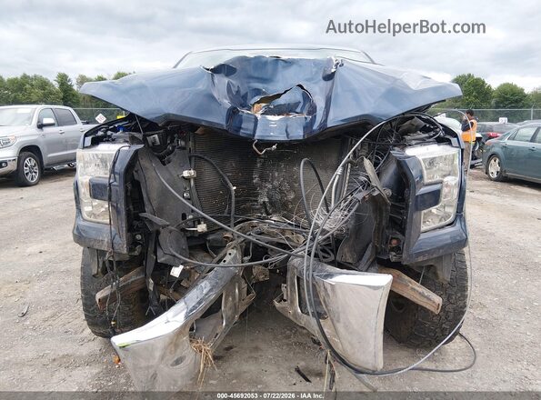 1FTEW1EF4GFD29511 2016 FORD F150 Blue Front view