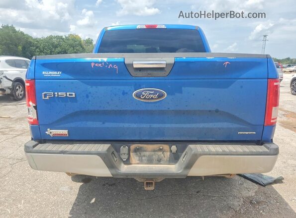 1FTEW1EF4GKD29712 2016 FORD F150 Blue Вид ззаду
