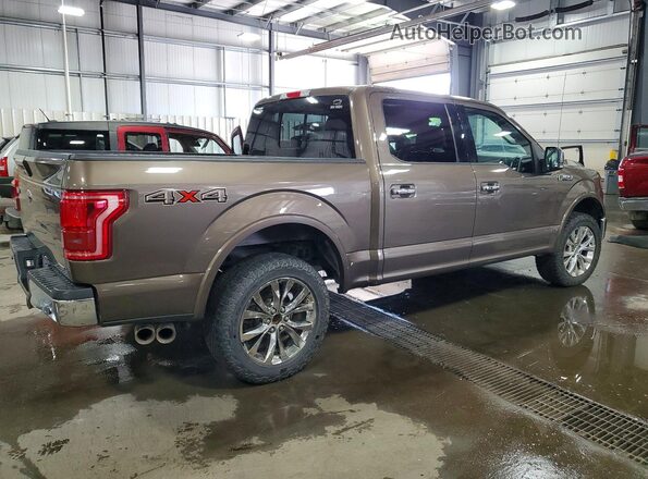 1FTEW1EF4GKG00073 2016 FORD F150 Коричневый Задняя правая четверть