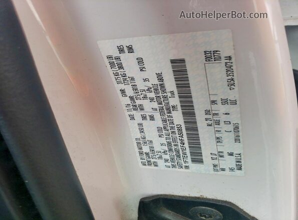 1FTEW1EF4HFA50853 2017 FORD F150 White Vista de la etiqueta del VIN