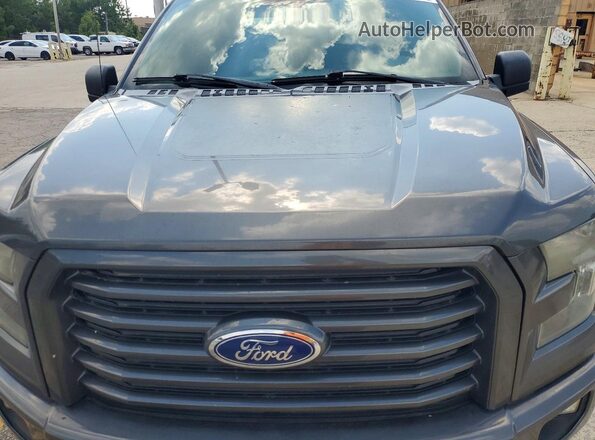 1FTEW1EF4HFB03261 2017 FORD F150 Gray Rear interior view