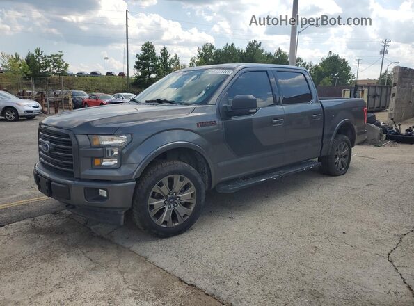 1FTEW1EF4HFB03261 2017 FORD F150 Gray VIN sticker view