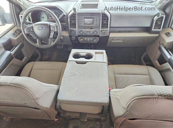 1FTEW1EF4HFB91583 2017 FORD F150 Silver Dashboard view