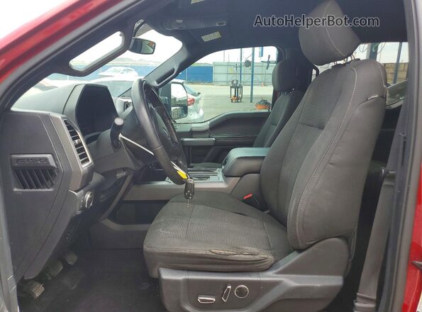 1FTEW1EF4HKC03531 2017 FORD F150 Темно-бордовый Вид салона спереди
