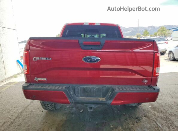 1FTEW1EF4HKC03531 2017 FORD F150 Темно-бордовый Вид сзади