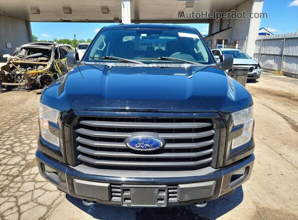 1FTEW1EF4HKE10503 2017 FORD F150 Black Front view