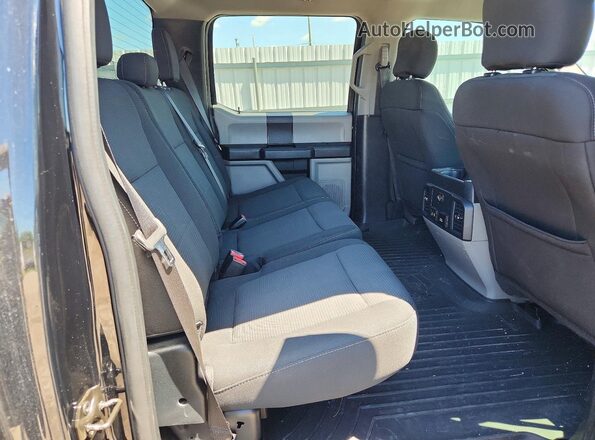 1FTEW1EF4HKE10503 2017 FORD F150 Black Rear seats view