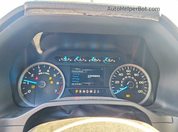 1FTEW1EF5GFB86083 2016 FORD F150 Gray ხელსაწყოთა პანელის ხედი