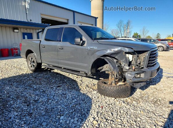 1FTEW1EF5GFB86083 2016 FORD F150 Gray წინა მარჯვენა