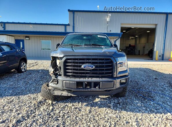 1FTEW1EF5GFB86083 2016 FORD F150 Gray წინა ხედი