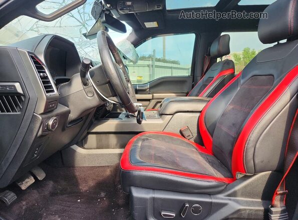 1FTEW1EF5GFC43608 2016 FORD F150 Черный Вид салона спереди
