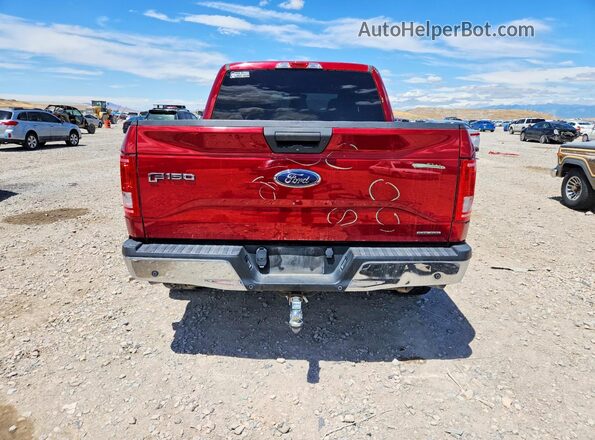 1FTEW1EF6GKD78099 2016 FORD F150 Red Rear view