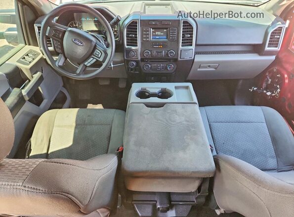 1FTEW1EF6GKD78099 2016 FORD F150 Red Dashboard view