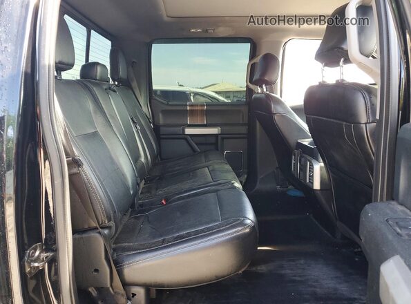 1FTEW1EF7GFA90889 2016 FORD F150 Black უკანა სავარძლების ხედი
