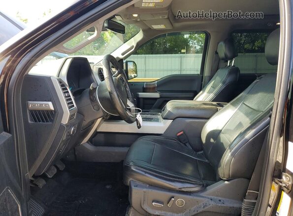 1FTEW1EF7GFA90889 2016 FORD F150 Black წინა სალონის ხედი