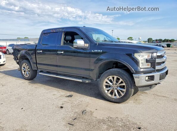 1FTEW1EF7GFA90889 2016 FORD F150 Black წინა მარჯვენა