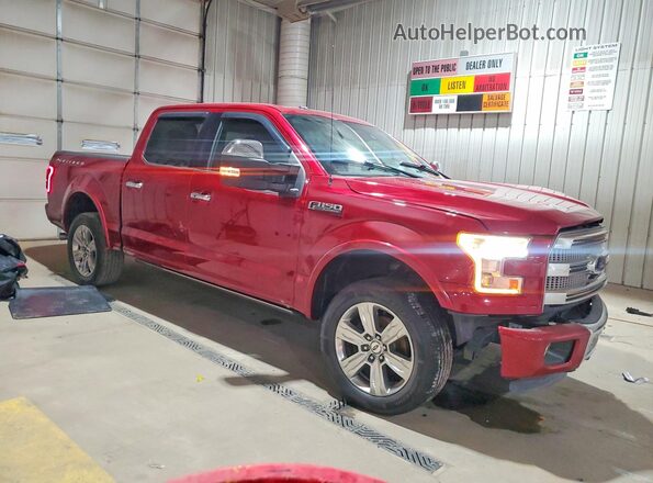 1FTEW1EF7GFC18001 2016 FORD F150 Burgundy წინა მარჯვენა