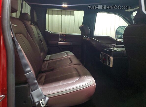 1FTEW1EF7GFC18001 2016 FORD F150 Burgundy უკანა სავარძლების ხედი
