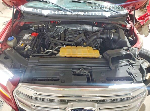 1FTEW1EF7GFC18001 2016 FORD F150 Burgundy უკანა სალონის ხედი