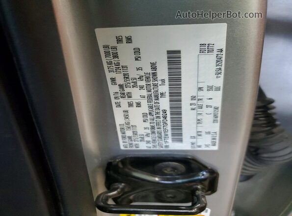 1FTEW1EF7GFD49249 2016 FORD F150 Silver Widok naklejki z numerem VIN