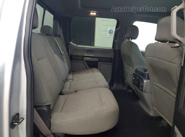 1FTEW1EF7GFD49249 2016 FORD F150 Silver Widok tylnych siedzeń
