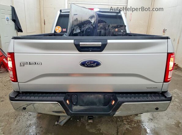 1FTEW1EF7GFD49249 2016 FORD F150 Silver Widok z tyłu