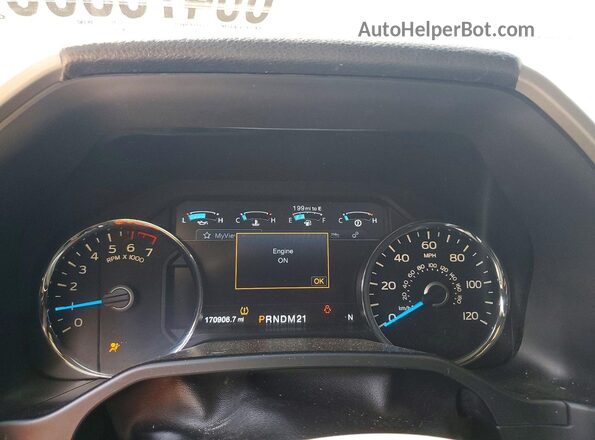 1FTEW1EF7GKE07917 2016 FORD F150 Угольный Вид щитка приборов