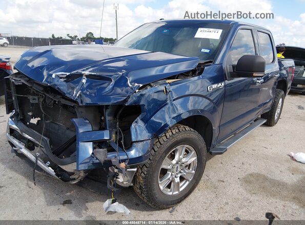 1FTEW1EF7GKF43951 2016 FORD F150 Blue Vista tres cuartos delantera izquierda