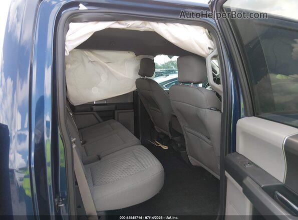 1FTEW1EF7GKF43951 2016 FORD F150 Blue Vista de la etiqueta del VIN