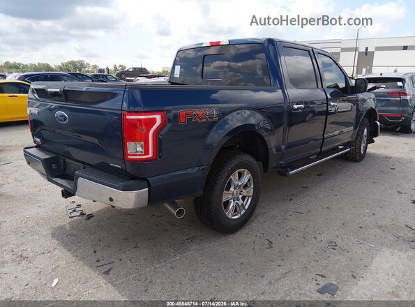 1FTEW1EF7GKF43951 2016 FORD F150 Blue Trasero derecho