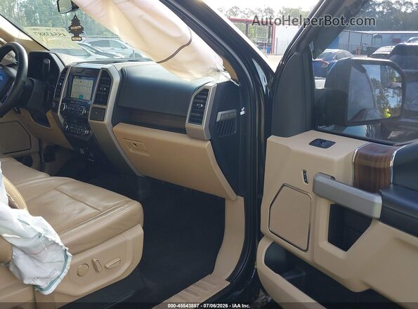 1FTEW1EF7HFB34701 2017 FORD F150 Black Front interior view