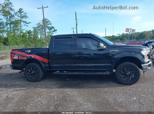 1FTEW1EF7HFB34701 2017 FORD F150 Black Rear interior view