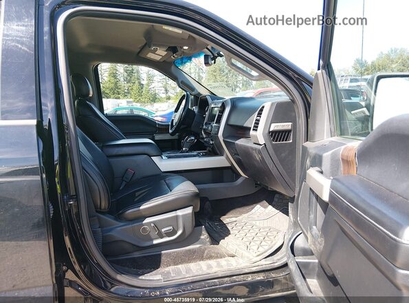 1FTEW1EF7HFC40274 2017 FORD F150 Black წინა სალონის ხედი